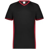 black / red