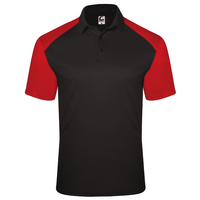 black / red