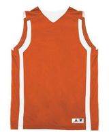 burnt orange / white