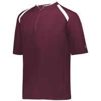 maroon / white