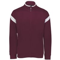 maroon / white