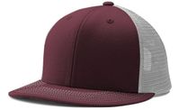 maroon / white