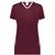 maroon / white