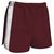 maroon / white