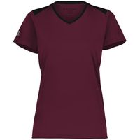 maroon / black
