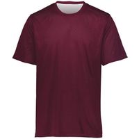 maroon / white