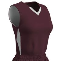 maroon / white