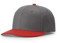 charcoal / red