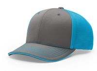 charcoal / neon blue