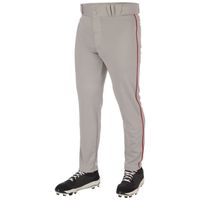 grey / scarlet