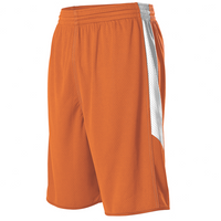 burnt orange / white