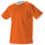 burnt orange / white