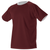 maroon / white