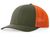 moss green / vivid orange