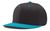 black / teal