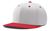 white / scarlet red