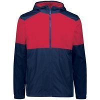 navy / scarlet