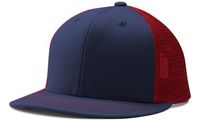 navy / scarlet