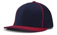 navy / scarlet