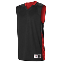 black / red