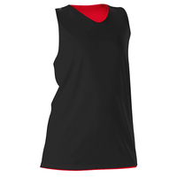 black / red
