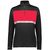 black / scarlet