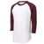 white / maroon