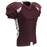 maroon / white