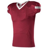 maroon / white