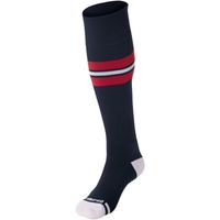 navy - scarlet red / white