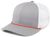 heather grey / red