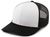 white panel / black