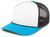 white panel - navy / panther teal