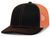 black / neon orange