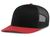 black / red