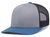 heather grey - light charcoal / ocean blue