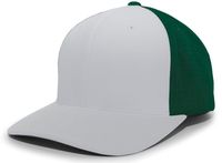 silver / dark green