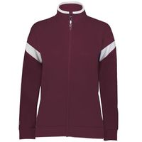 maroon / white