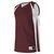 maroon / white
