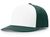 white panel / dark green