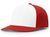 white panel / red