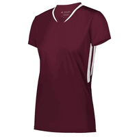 maroon / white