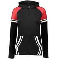 black / scarlet