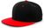black / red