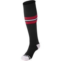 black - scarlet red / white