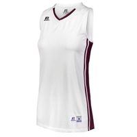 white / maroon