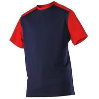 navy / scarlet