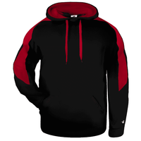 black / red