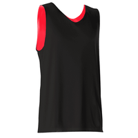black / red