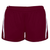 maroon / white